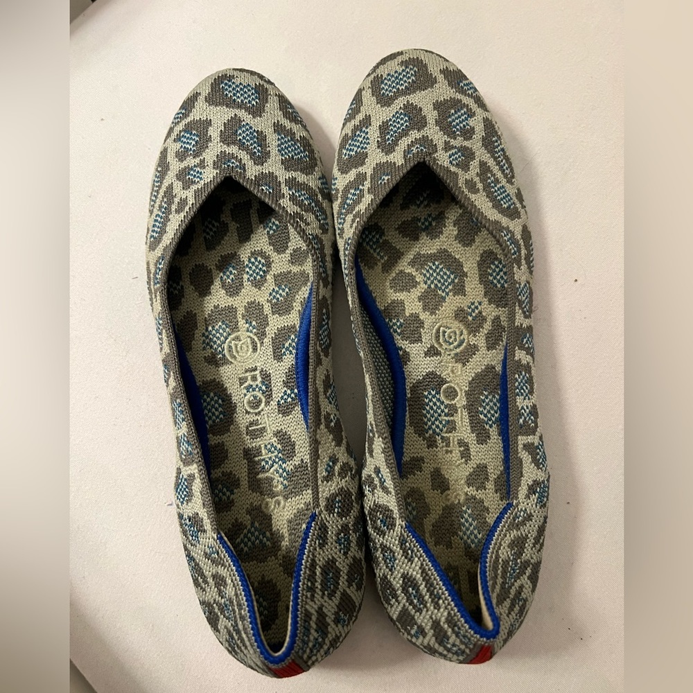 GUC Rothy’s gray leopard flats 7.5
